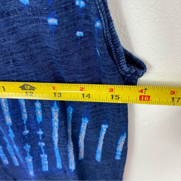 Lucky lotus beach romper short with pockets tie dye blue - Picture 7 of 7